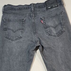 Levi's 514 Mens 34 X 30 Gray Denim‎ Straight Leg Jeans Classic